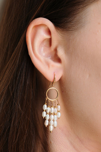 Natural Freshwater Pearls Earrings