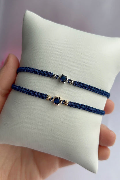 Dark Blue Nylon Cord Bracelet