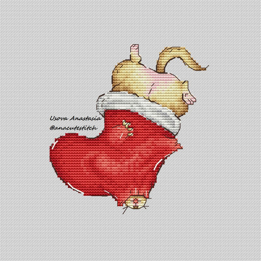 Digital Cross Stitch Pattern "Christmas stocking"