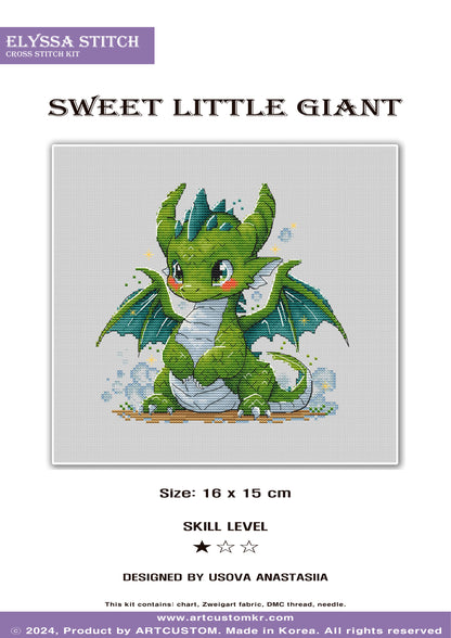 Cross Stitch KIT "Sweet Little Giant"