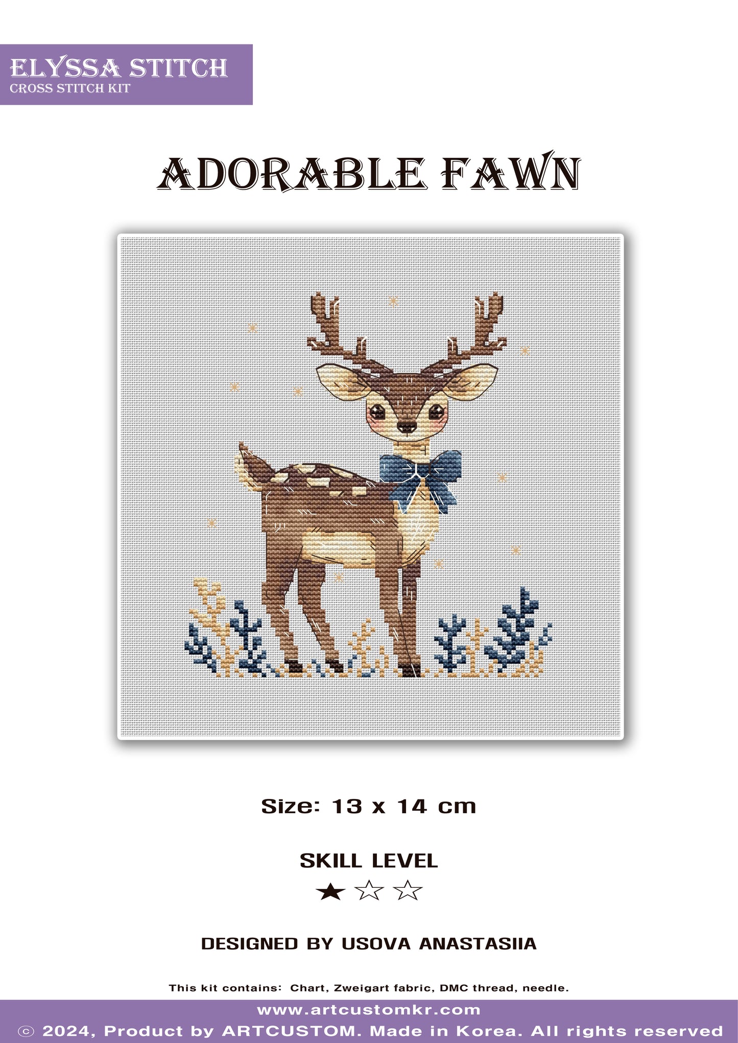 Cross Stitch KIT "Adorable Fawn"