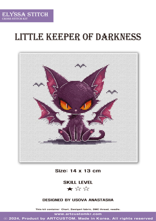 Cross Stitch KIT "Little Keeper of Darkness"