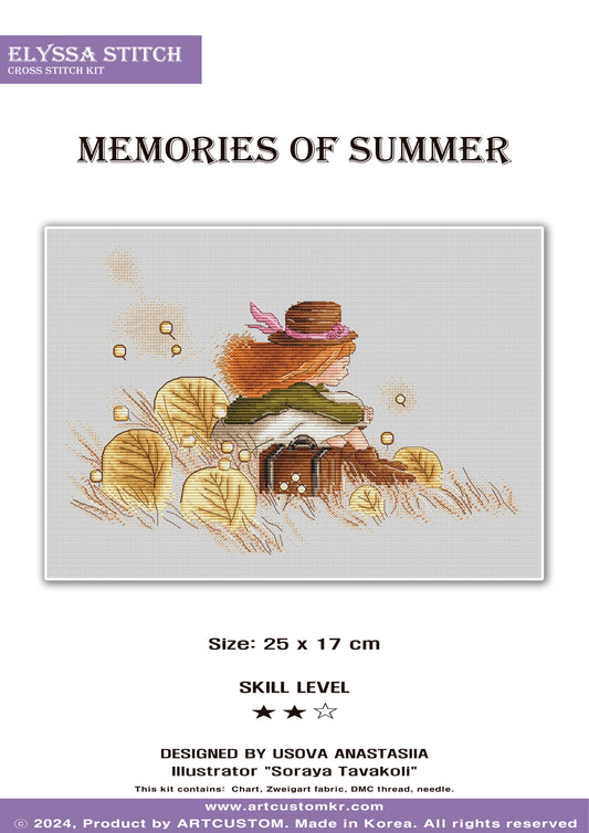 Cross Stitch KIT "Memories of Summer"